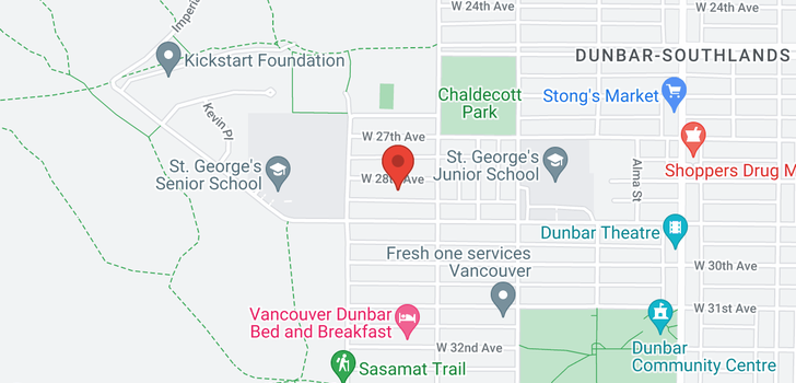 map of 4042 W 28TH AVENUE